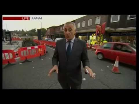 Uckfield High Street Roadworks - BBC South East Today 30/9/2014