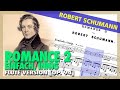 🎼 Robert SCHUMANN - 3 Romances (Op 94) II. Einfach, innig [FLUTE Version] - (Sheet Music Scrolling)