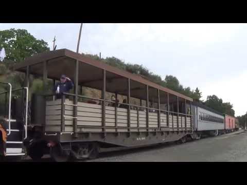 NCRY train Departing Sunol Station Heading to Niles CA