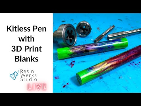 🔴Replay:  Can I Make a Bespoke/Kitless Pen with a 3D Print Blank? | Episode 273