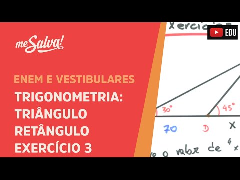 Me Salva! TRG30 - Trigonometria - Exercício: Triângulo retângulo na trigonometria 3