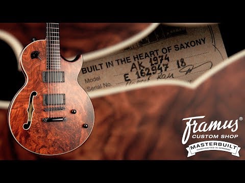Framus Custom Shop Masterbuilt - AK1974 - 1" Walnut Burl Top #18-3734