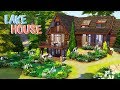 LAKE HOUSE ON A HILL 🌸 | The Sims 4 | Speed Build