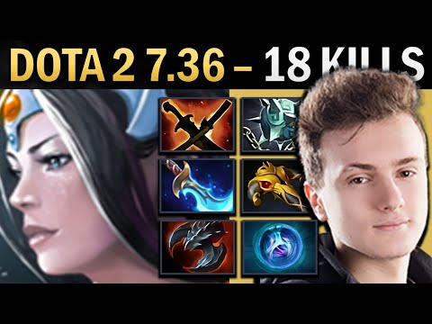 Mirana Dota 7.36 Miracle with 18 Kills and Gleipnir - TI13