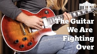 Video thumbnail for Les Paul Axcess Custom Figured Top - Bengal Burst | The Guitar We Are Fighting Over by Alamo Music Center