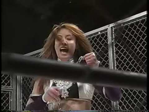 Mima Shimoda & Etsuko Mita vs. Kaoru Ito & Tomoko Watanabe (Cage Death Match) 9/21/97 - AJW