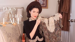 A Winter Vintage Clothing Haul - 1930s and 1940s!