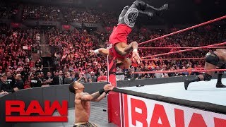 Ricochet helps Finn Bálor fight off Bobby Lashley and Lio Rush: Raw, Feb. 18, 2019