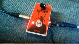 Video thumbnail for TYRANT Fuzz Pedal - Nine of Swords Effects. Handcrafted in the UK. by Jonathan Wesson