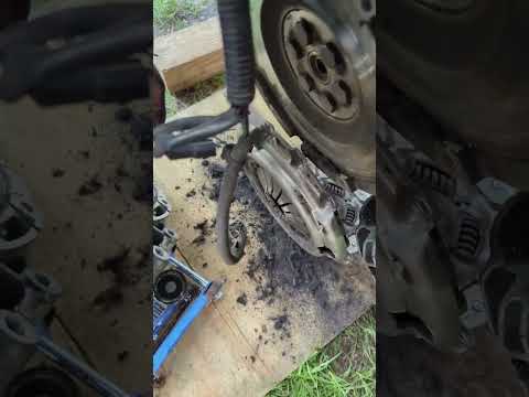 clutch work in the grass. #mazda3 #clutch #projectcar