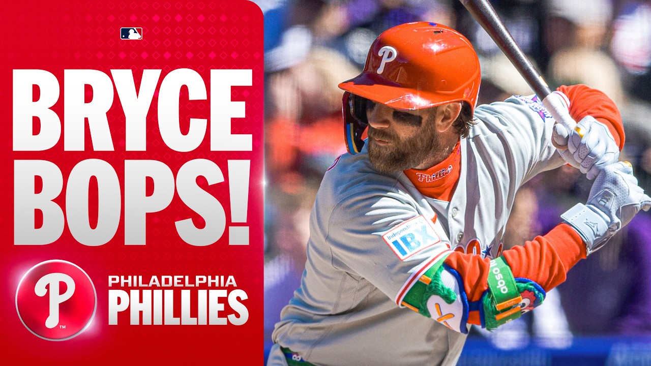Bryce Harper hammers his second home run for the Phillies in 2026! 💥 | MLB Highlights