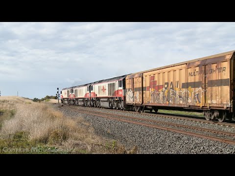 1PM9 SCT Mixed Freight & Steel Train (4/5/2022) - PoathTV Australian Railways
