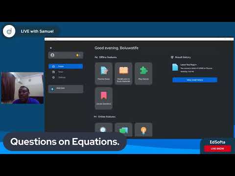 EdSofta JAMB UTME Tutorials - Mathematics (Equations)