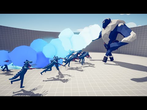 30X Dinoman vs Every Unit - Totally Accurate Battle Simulator TABS