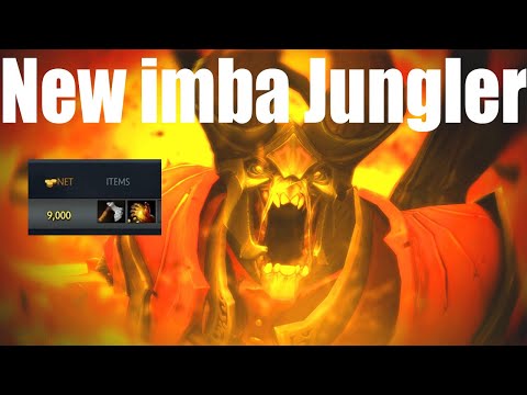 DoTa 2 New IMBA jungle DOOM PAtch 7.31 how to jungle 9000 gold 15 min