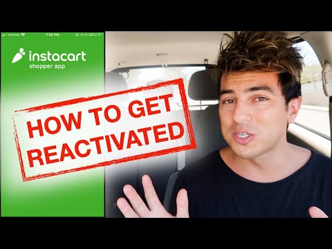 YouTube video about: How do I get my instacart account reactivated?