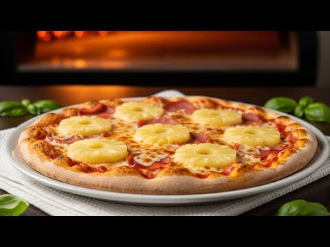 BEST Homemade Hawaiian Pizza Recipe (HOW to Make Pineapple Pizza with Ham)