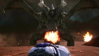 Astronaut Escapes Angry Dragon Stock Motion Graphics