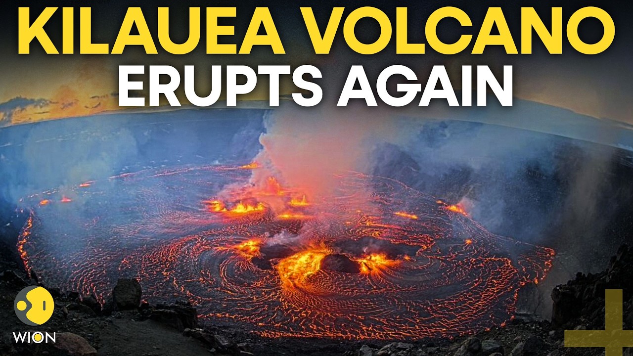 Kilauea Volcano LIVE: Hawaii Volcano Erupts as Fountains of Lava Light Up the Sky | WION Live