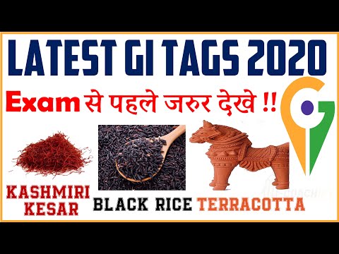 GI Tags 2020 | Geographical Indications ( GI Tags ) in India | Latest GI Tags 2020 | 🔴 हिंदी Video