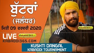 Buttran (Jalandhar) Kabaddi Tournament And Kushti Dangal 09 Feb 2020