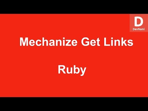 Ruby Mechanize Get All Links