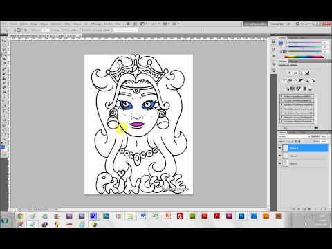 comment colorier visage