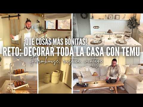 PERO QUÉ MARAVILLAS SON ESTAS! 😍 REVOLUCIÓN en CASA LAUREL 😱 DECORACIÓN FARMHOUSE y RÚSTICA 🐓 TEMU 📦