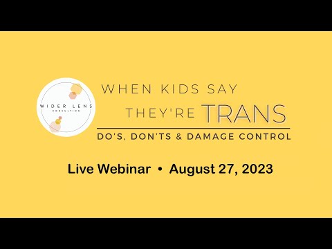 Sasha Ayad, Stella O'Malley en Lisa Marchiano — Trans jongeren: webinar voor therapeuten