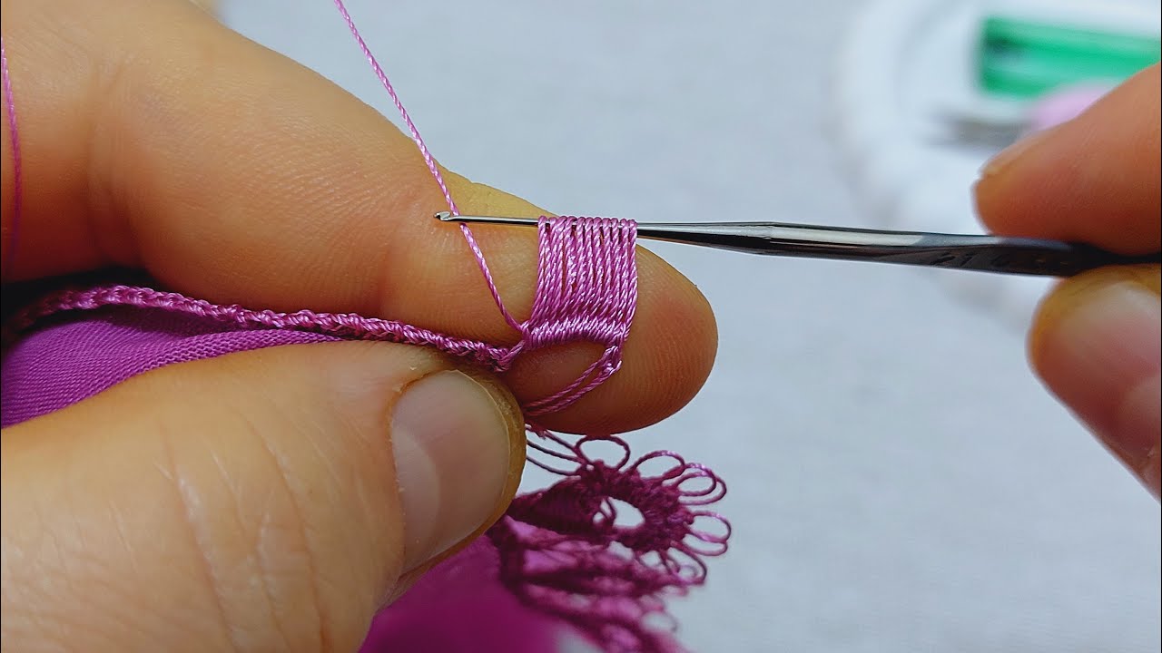 Mekikten ayırt edilemez tek sıra çok zarif inanılmaz kolay tığ işi