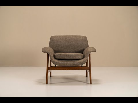 Lounge Chair Model 849 By Gianfranco Frattini For Cassina, Italy 1950s