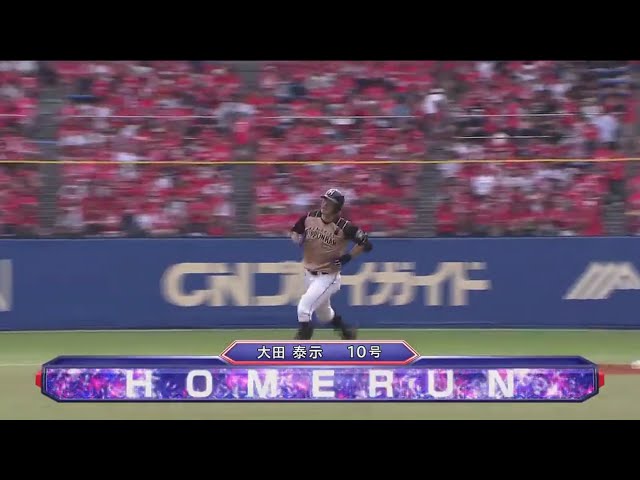 【6回表】ファイターズ・大田 自身初の10号アーチで試合の均衡を破る!! 2017/7/2 M-F
