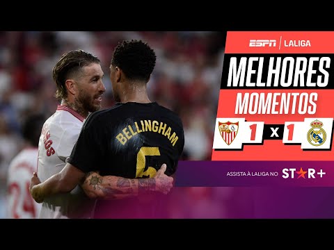 Gols e lances de Sevilla x Real Madrid