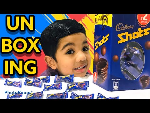 BOX OF CANDIES CHOCOLATES , CADBURY SHOTS [UNBOXING]