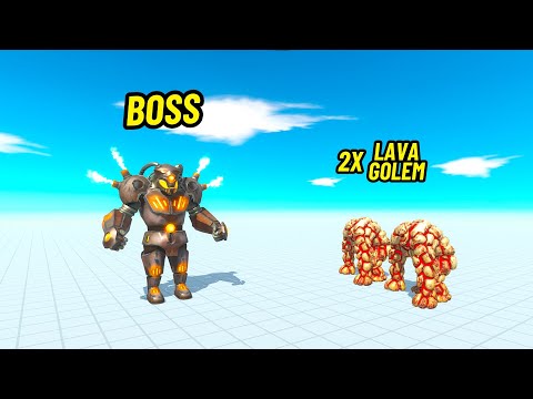 Boss factions vs 2 lava golem animal revolt battle simulator