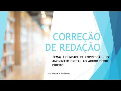 Correção de Redação - Proposta com Tópicos - Cespe/Cebraspe