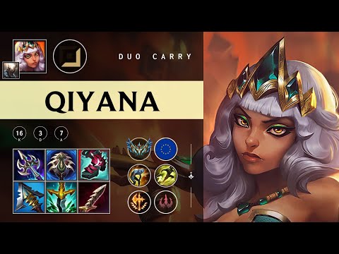 Qiyana ADC vs Xayah - EUW Challenger Patch 25.23