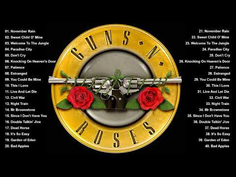 Gun N Roses Greatest Hits Full Album🤘Best Songs Of GNR Playlist 2024 #classicrock #gnr