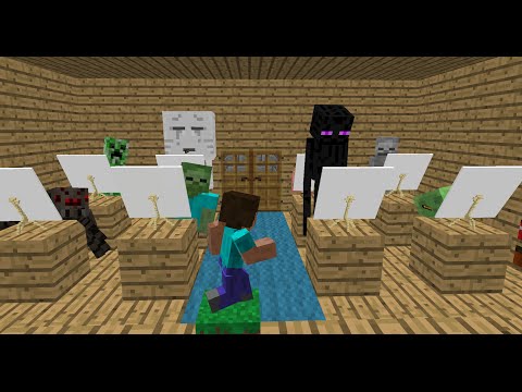 Monster School: Drawing - Minecraft Animation