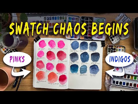 The Quest for the Ultimate Watercolor Palette 🎨 – Step 1: Pinks & Indigos & Lots Of Nerd Talk 😅