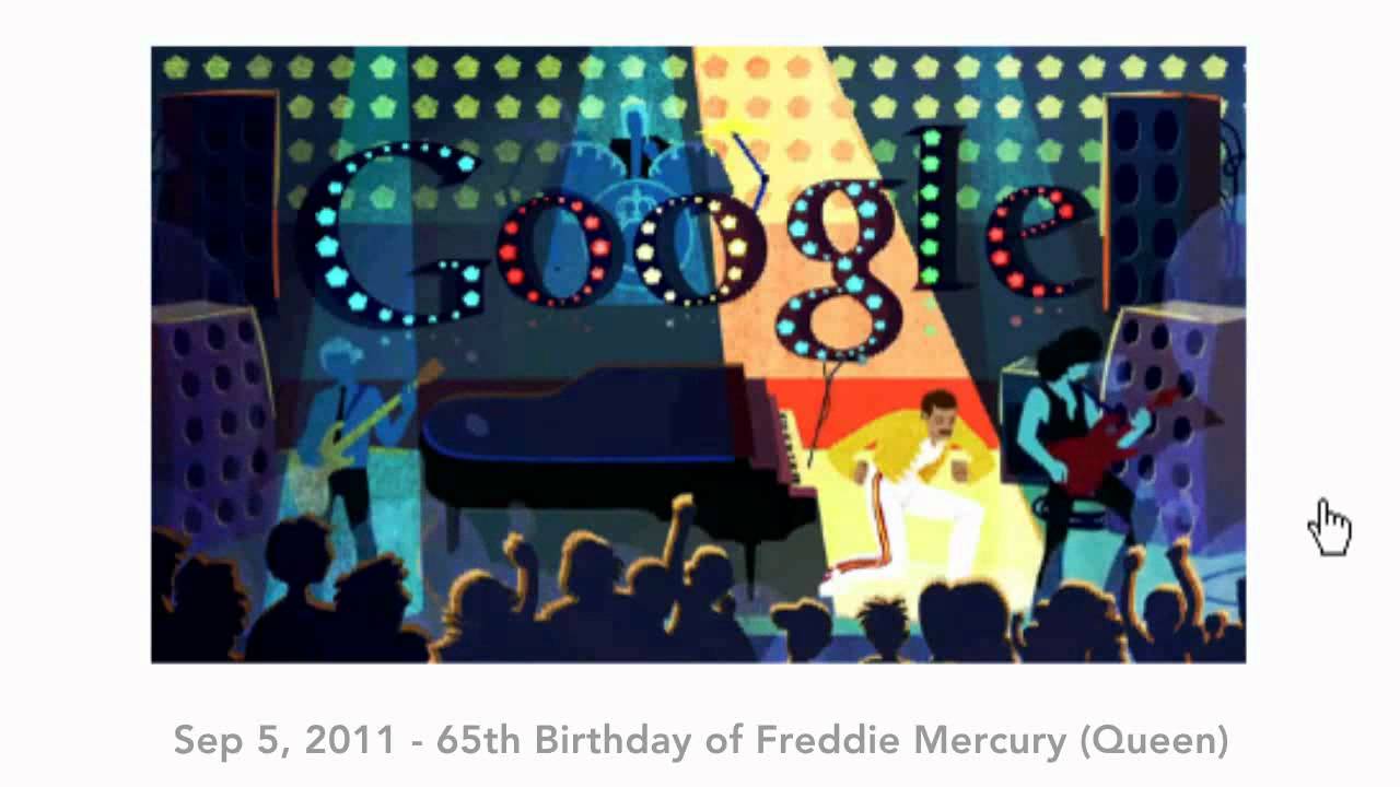 All Google doodles 2011 (global)