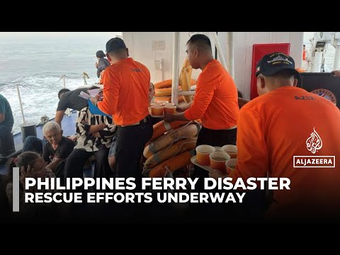 Ferry sinks off southern Philippines with 332 passengers; over 300 saved, 18 dead, search continues