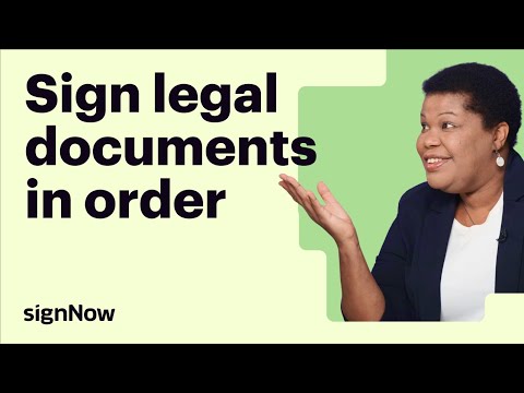 How to Sign Legal Documents Faster with Signing Order