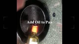 Basic seasoning of cast iron skillet or cookware.