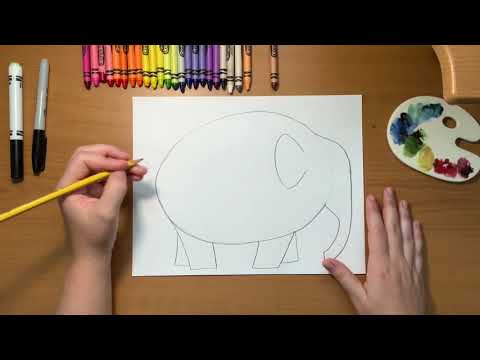 Elmer the Elephant Drawing