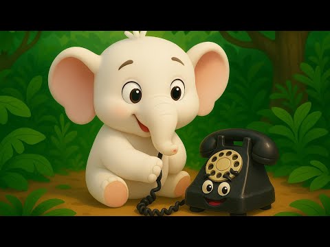 📞🐘 Telefonijada – Beli slon i crni telefon | Dečja pesmica Duška Radovića 🌿🎶