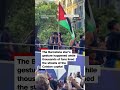 Soccer star Lamine Yamal waves Palestinian flag during victory parade - Video