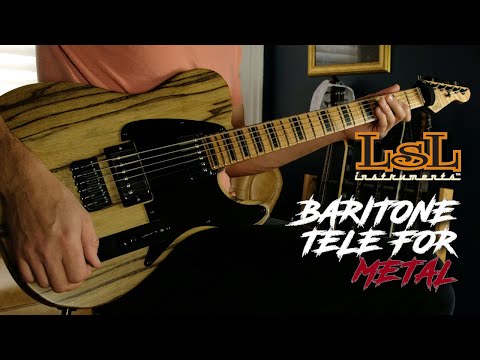 Baritone Telecaster for Metal - LSL Instruments T Bone Baritone Guitar Demo & Unboxing