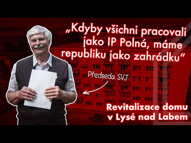 Bytový dům v Lysé nad Labem změněný k nepoznání