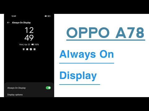 OPPO A78 How To Use Always On Display